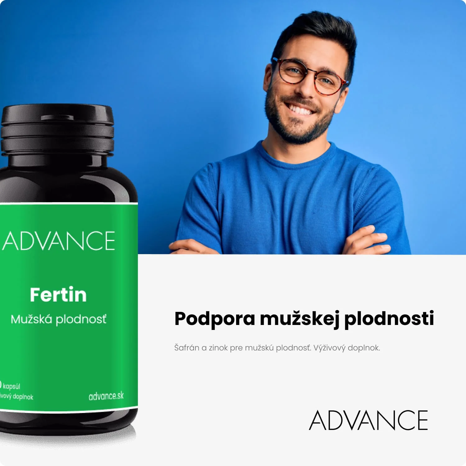ADVANCE Fertin 60 kapsúl - mužská plodnosť 1×60 cps, výživový doplnok