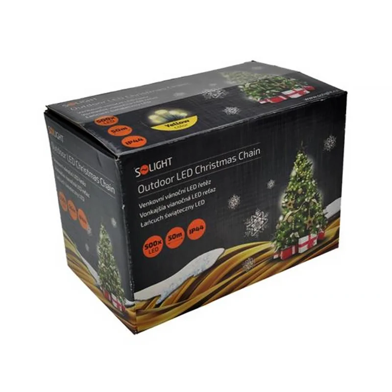 Vianočné osvetlenie IP44 SOLIGHT 1V05-WW 50m/8prog WW+časovač