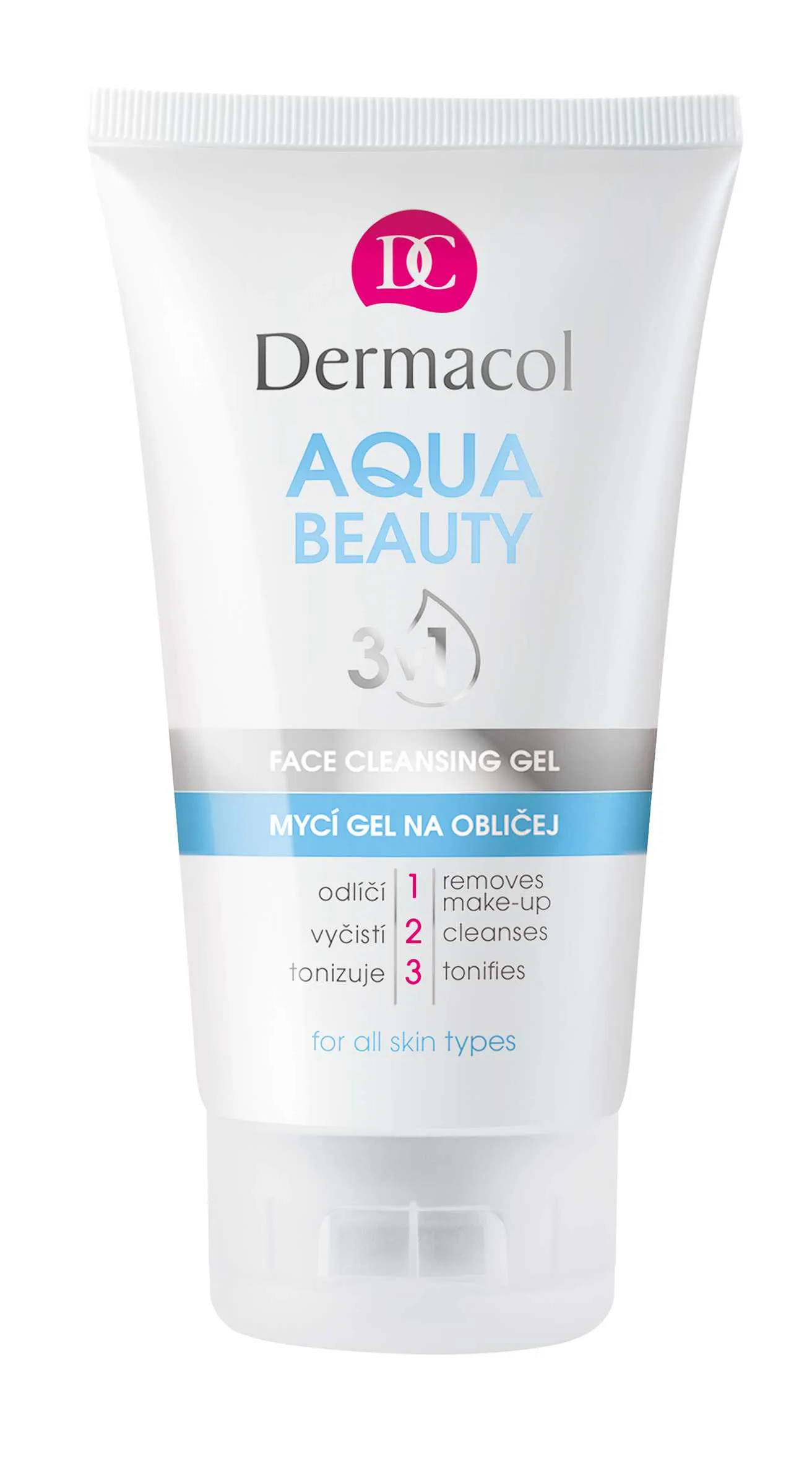 Dermacol Aqua Beauty 3v1 čistiaci gél na tvár