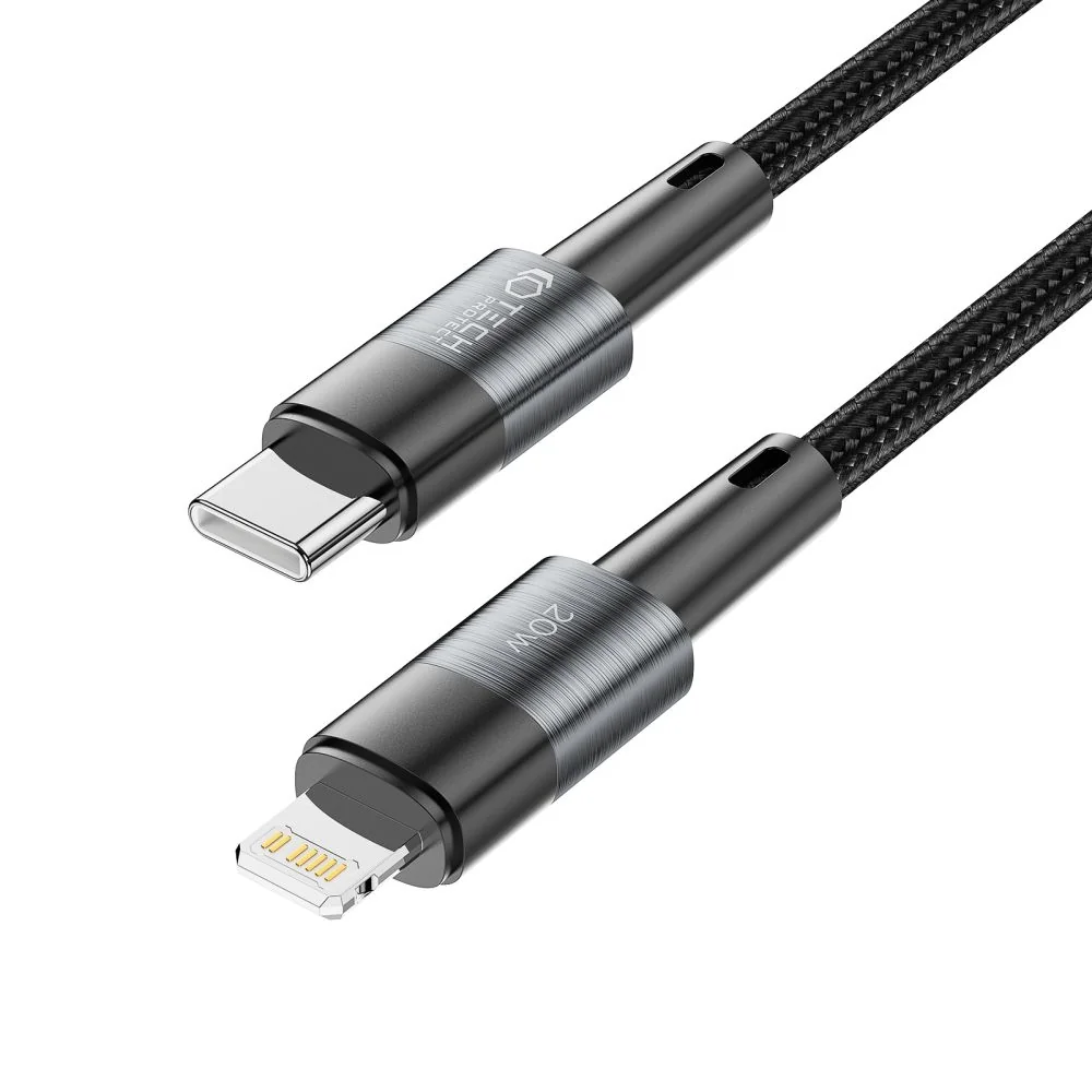 Tech-Protect Ultraboost kábel USB-C / Lightning 20W 3A 1m, šedý 