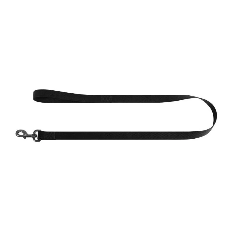 Vode odolné vodítko WAU DOG čierne, šírka: 25mm; dĺžka: 122 cm