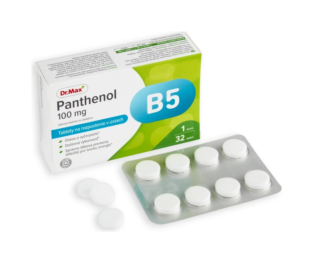 Dr. Max Panthenol 100 mg 1×32 tbl, výživový doplnok
