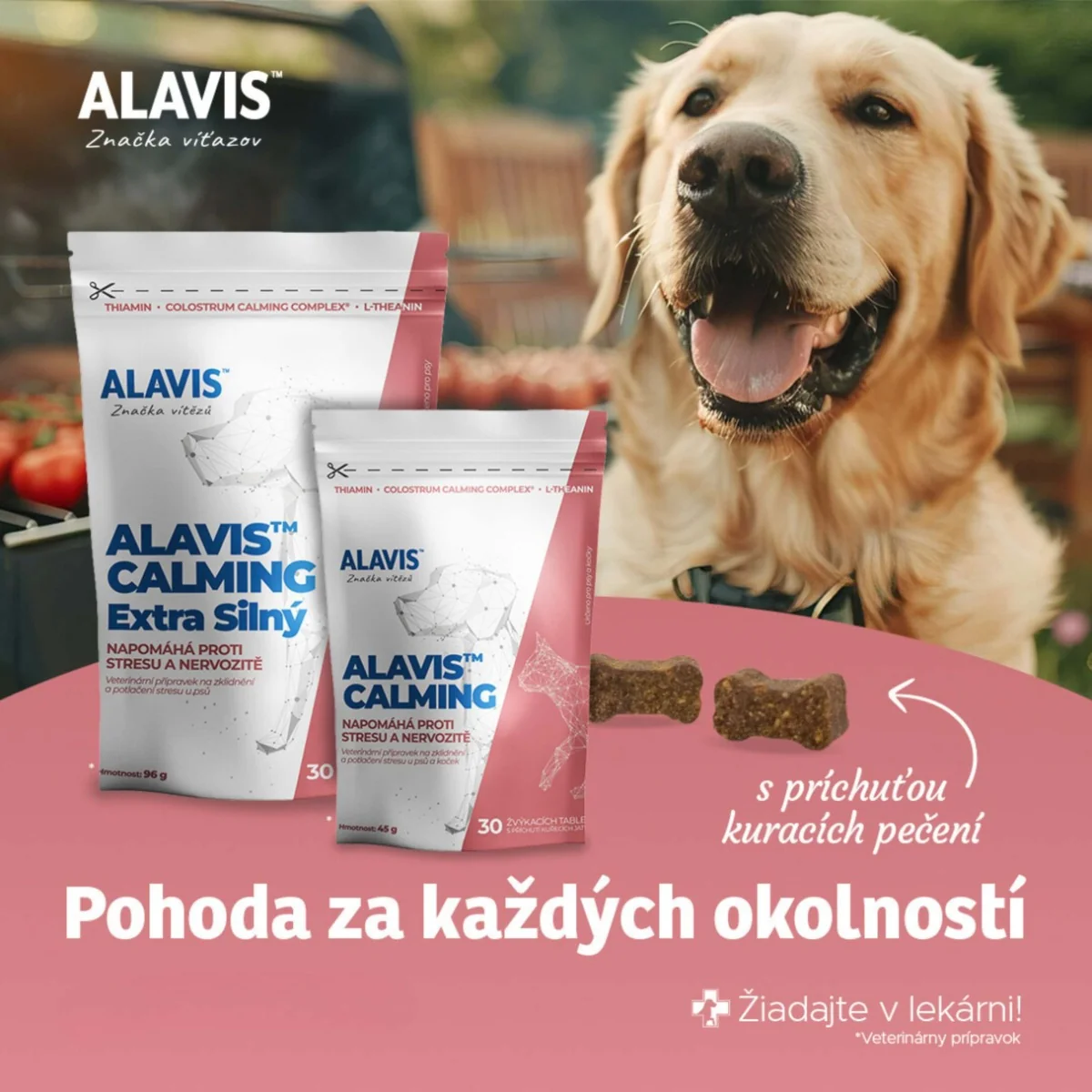 ALAVIS CALMING EXTRA SILNÝ 1×30 tbl, proti stresu pre psov a mačky