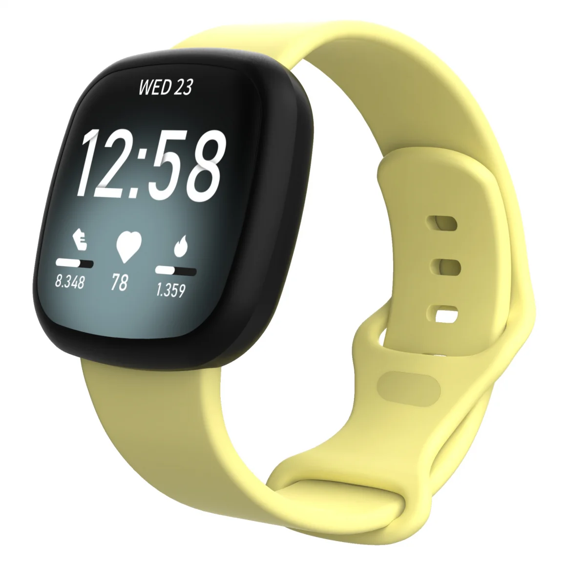 BStrap Silicone (Large) remienok na Fitbit Versa 3 yellow