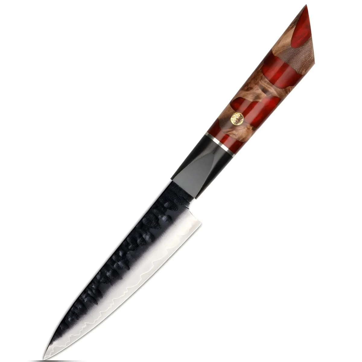 Damaškový kuchynský nôž Arata-Utility/Červená 1 x 27,3 cm, čepeľ 13 cm
