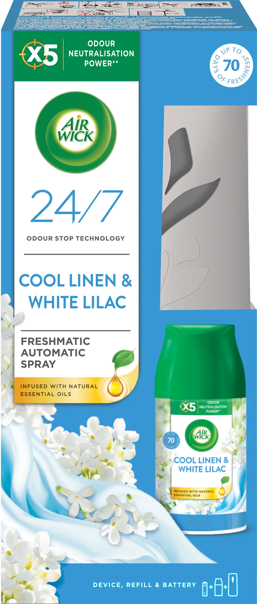 Difuzér a náplň do osvěžovače vzduchu 250ml.