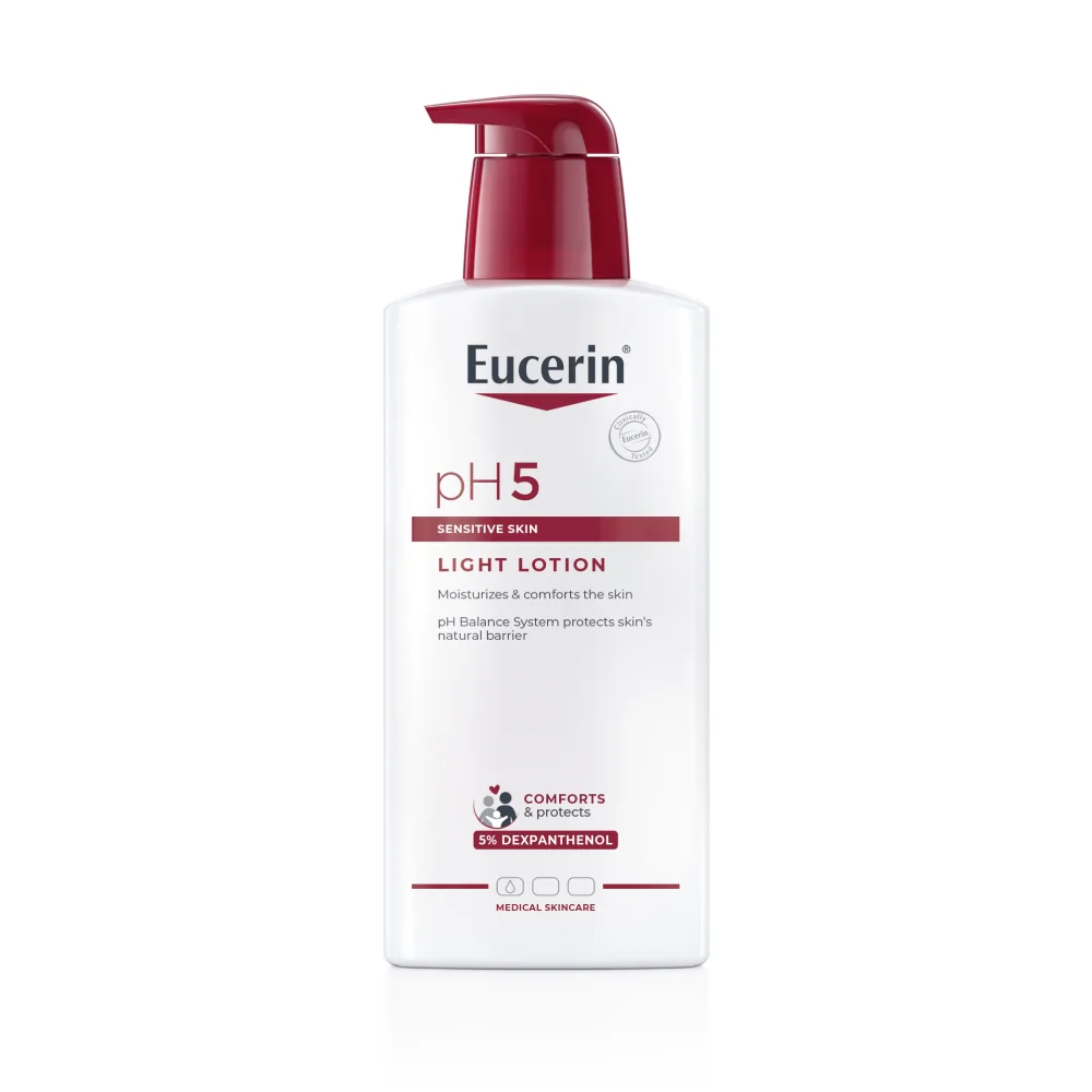 Eucerin pH5 Telové mlieko - ľahká textúra 1×400 ml, pre citlivú pokožku