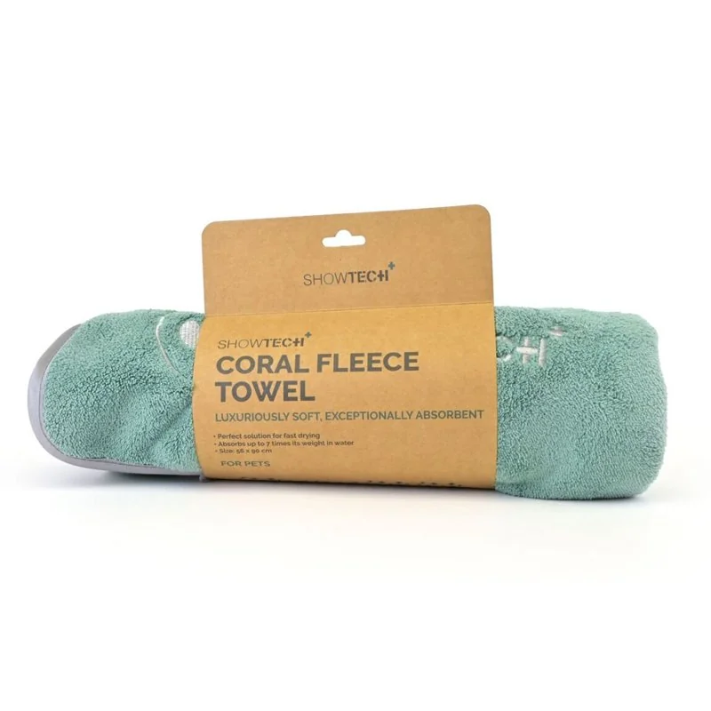 Uterák Coral fleece pre psa alebo mačku zeleno-sivý