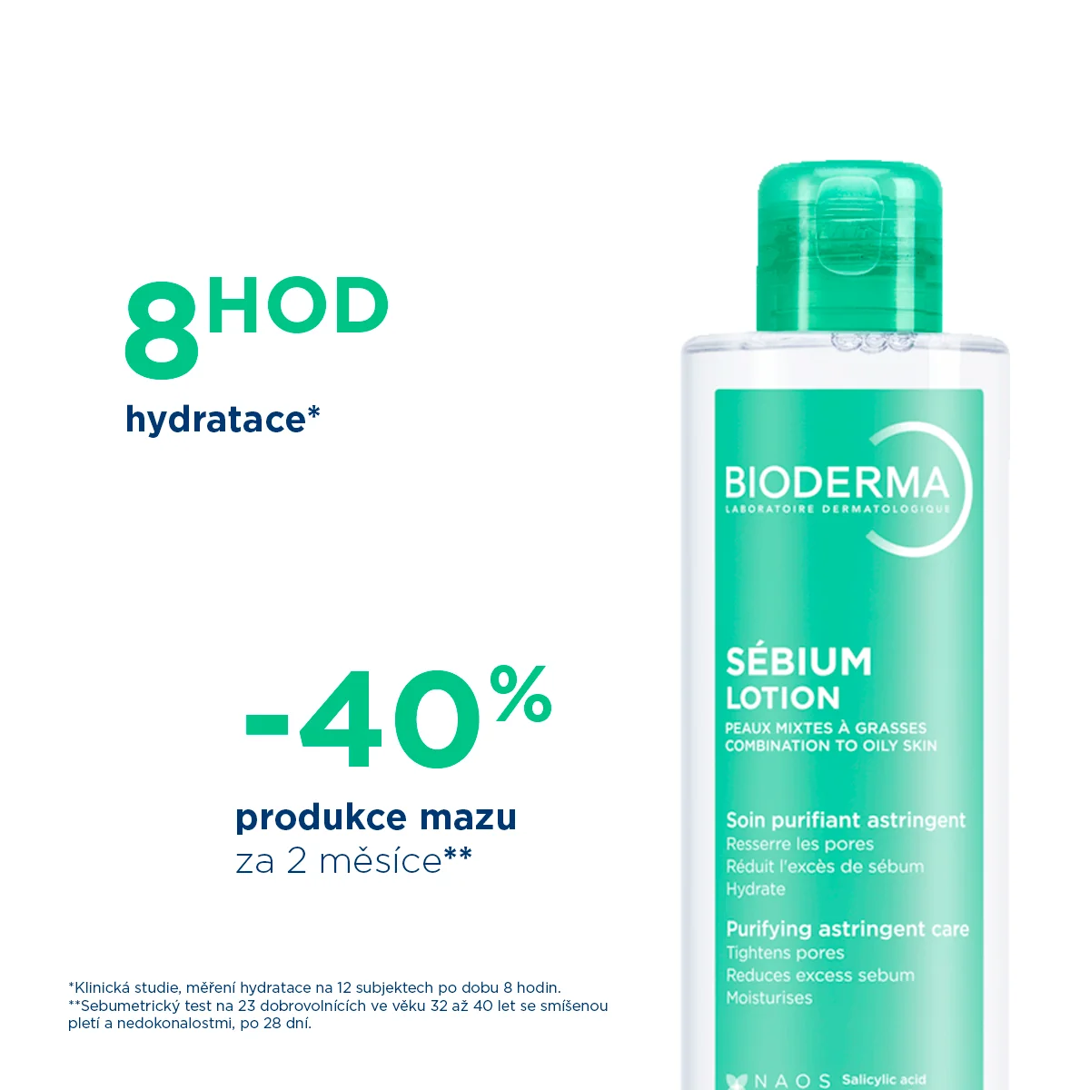 BIODERMA Sébium Lotion hydratačný booster na mastnú pleť 200 ml