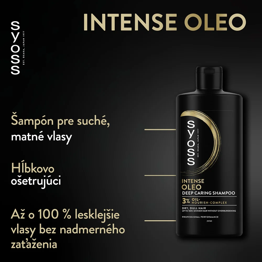 Syoss Oleo Intense šampón 1×440 ml, šampón