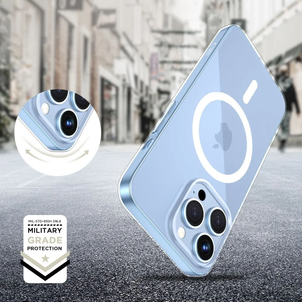 Tech-Protect FlexAir MagSafe kryt na iPhone 13 Pro, priesvitný