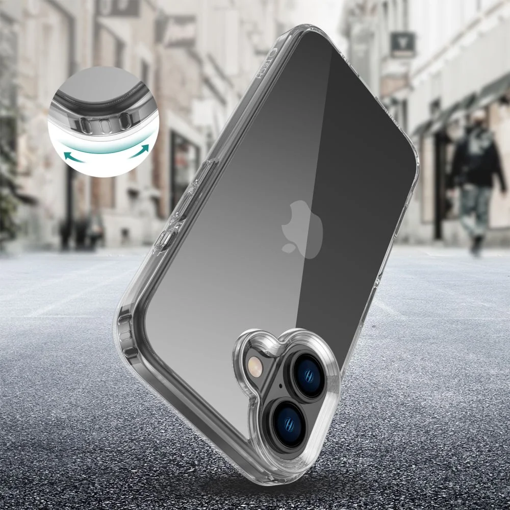 Tech-Protect Flexair Hybrid kryt na iPhone 16, priesvitný