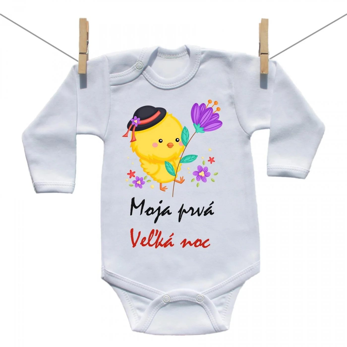 Boodyy Body s dlhým rukávom Moja prvá Veľká noc Chlapec Veľkosť: 50