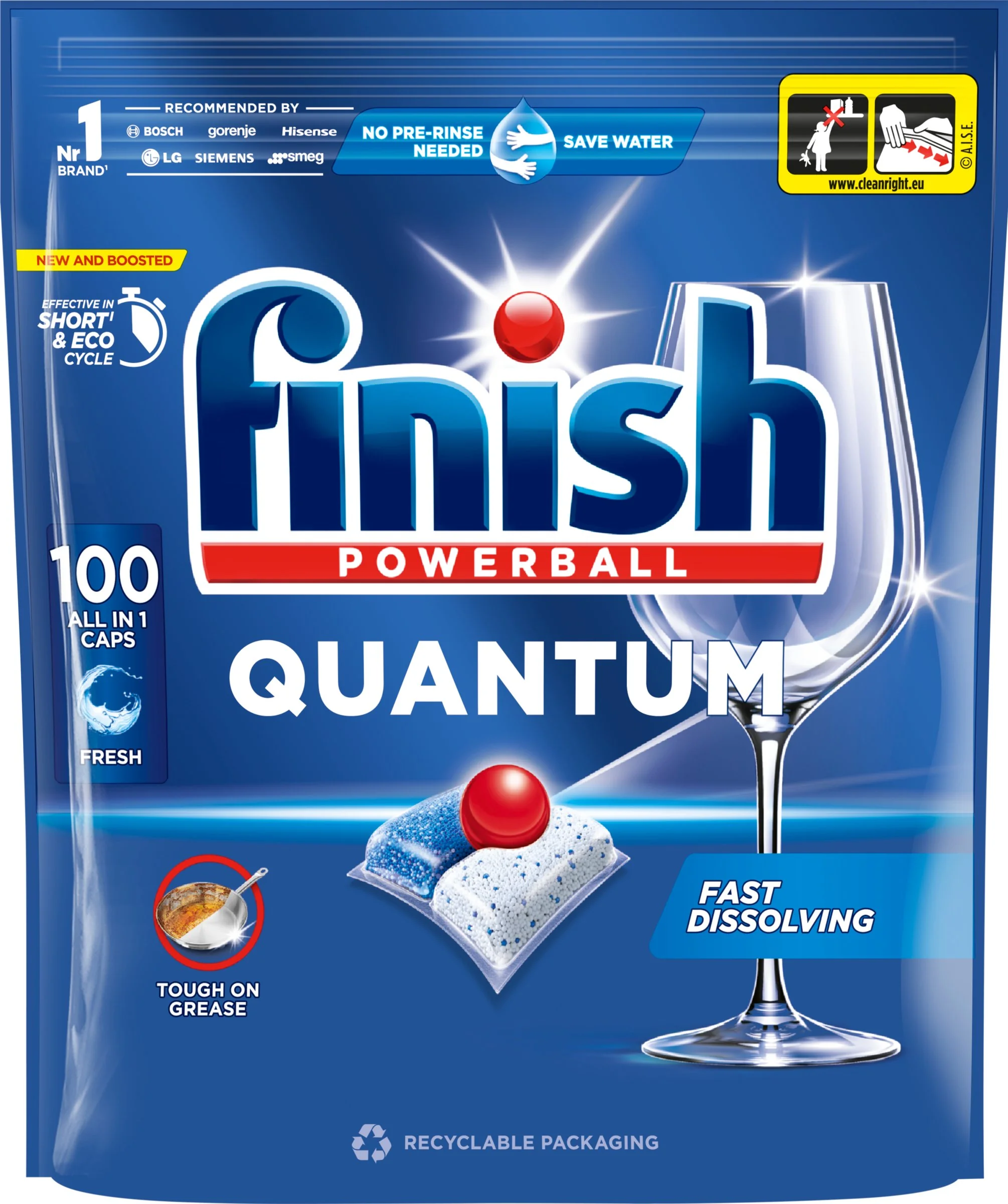 Finish Quant All in1 kapsuly do umývačky riadu 100 ks