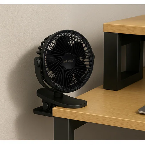 MG Clip bezdrôtový stolný ventilátor, čierny