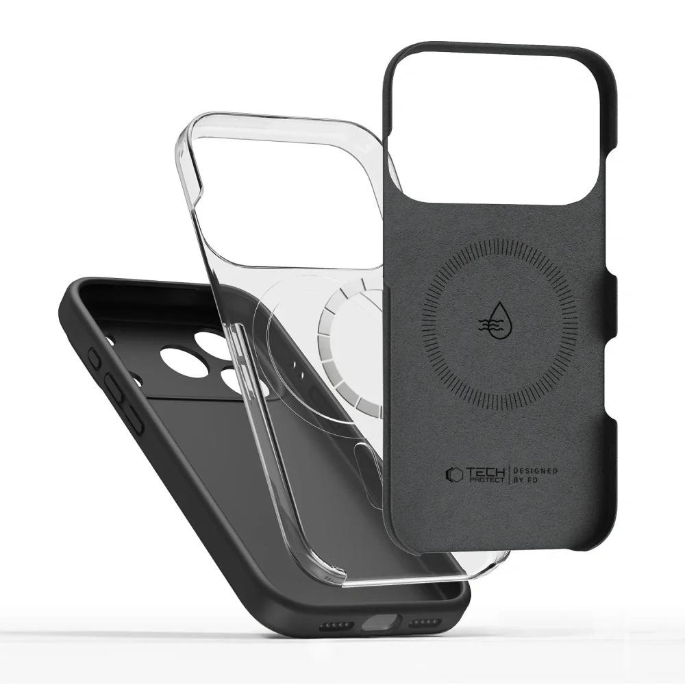 Tech-Protect Silicone MagSafe kryt na iPhone 17 Pro, čierny