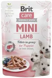 Brit Kapsička Care Mini Puppy Lamb Fillets In Gravy