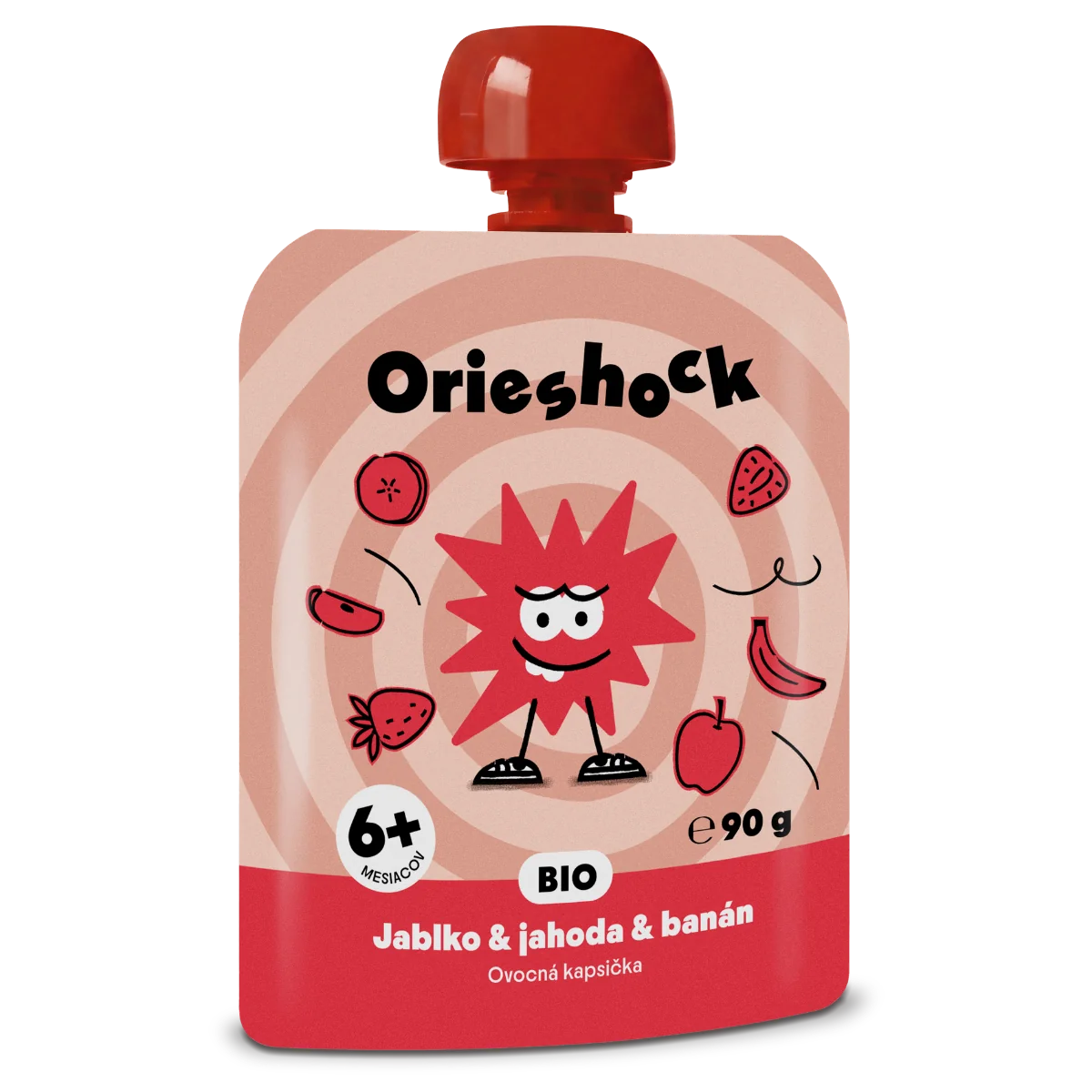 Orieshock  ovocná kapsička Jablko & Jahoda & Banán 90 g