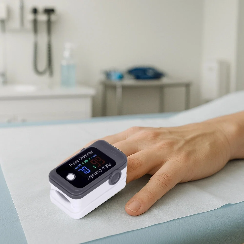 Pulzný oximeter s bluetooth na prst Bery BM1000C