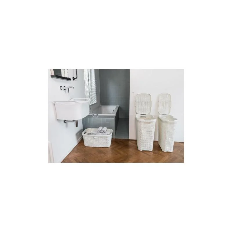 Kôš na bielizeň Curver Style 45L krémovo biely 187492