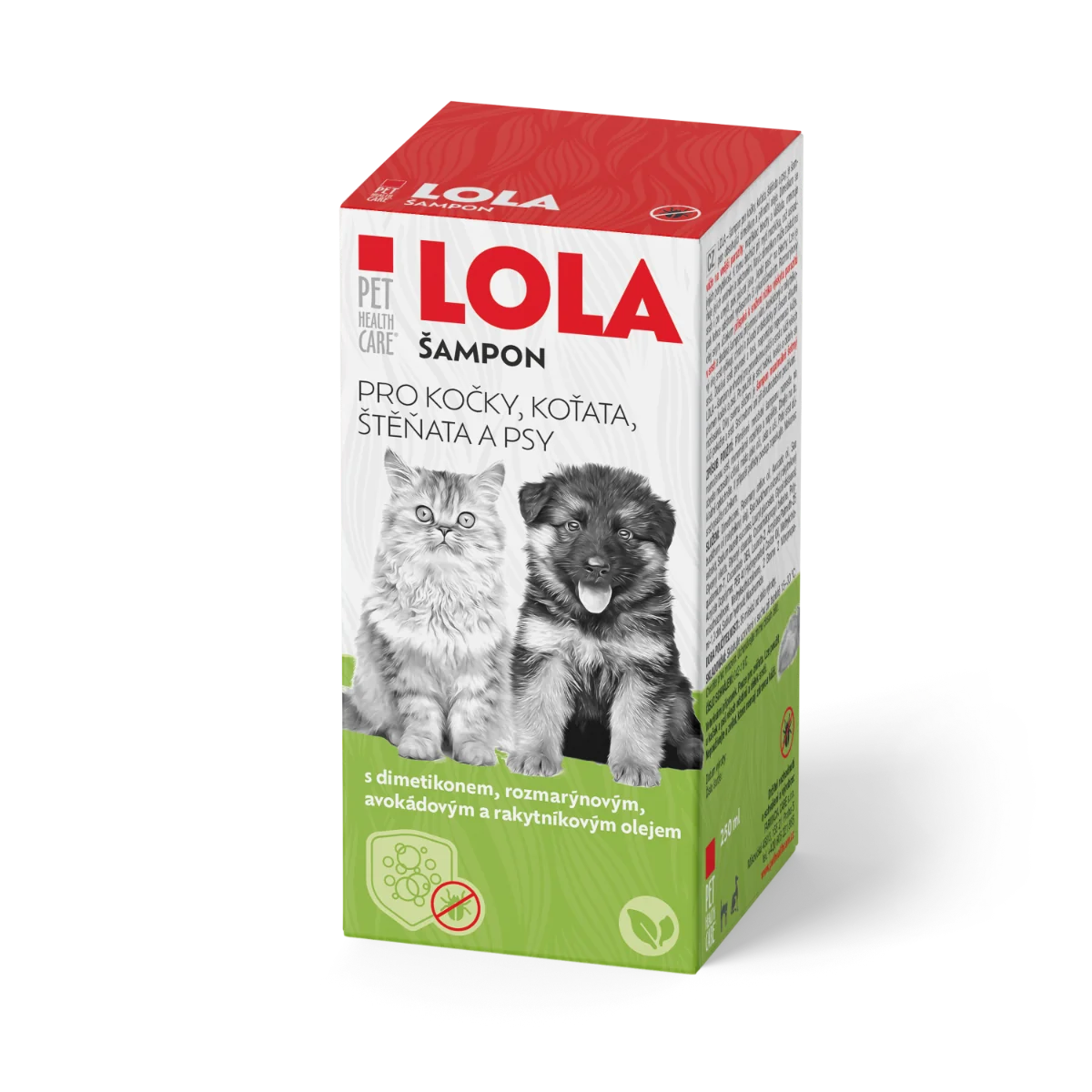 LOLA-šampon pre mačky a psy 250ml s dávkovačom 1×250 ml, šampón pre zvieratá