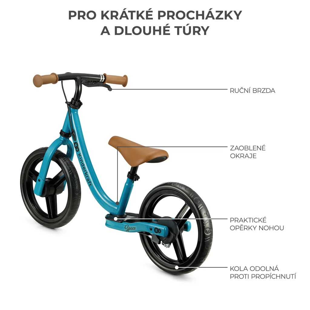KINDERKRAFT Odrážadlo Space Deep blue 1×1 ks, odrážadlo