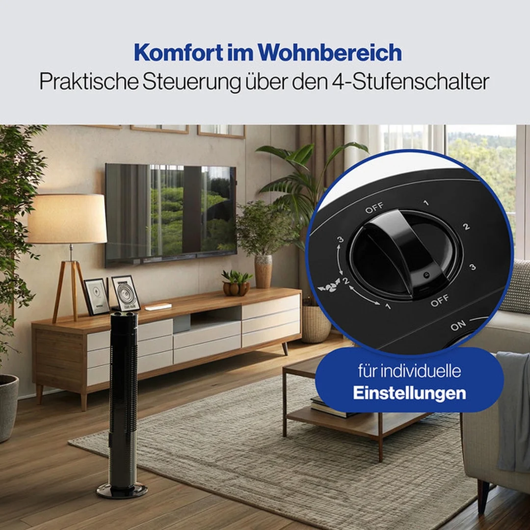 Clatronic TVL 3770 stĺpový ventilátor čierny