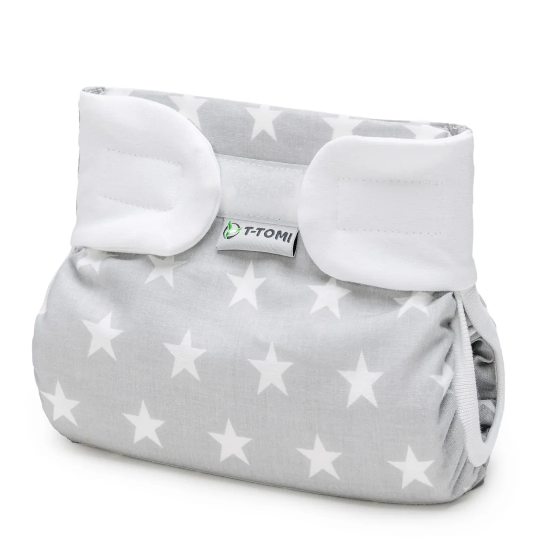 T-TOMI Ortopedické abdukčné nohavičky PLUS - suchý zips Grey stars (5-9kg)