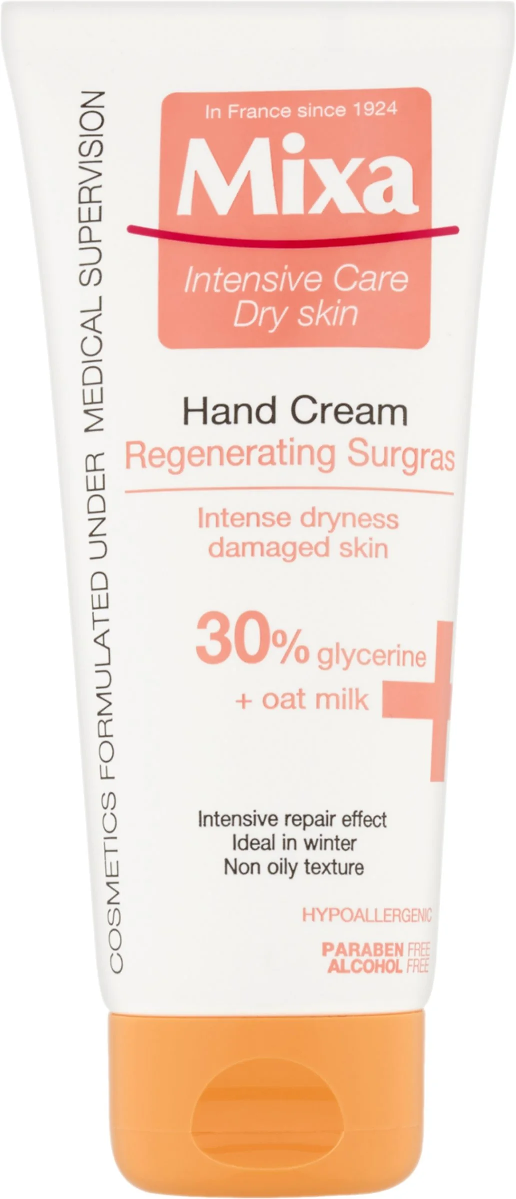 Mixa premašťujúci regeneračný krém na ruky 1×100 ml, krém na popraskané ruky