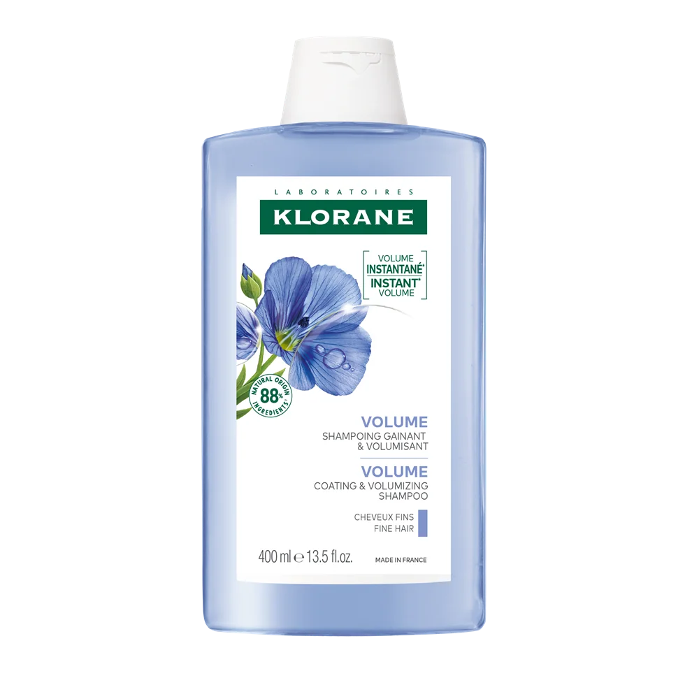 KLORANE ŠAMPÓN s ľanom 1×400 ml, šampón na jemné vlasy bez objemu