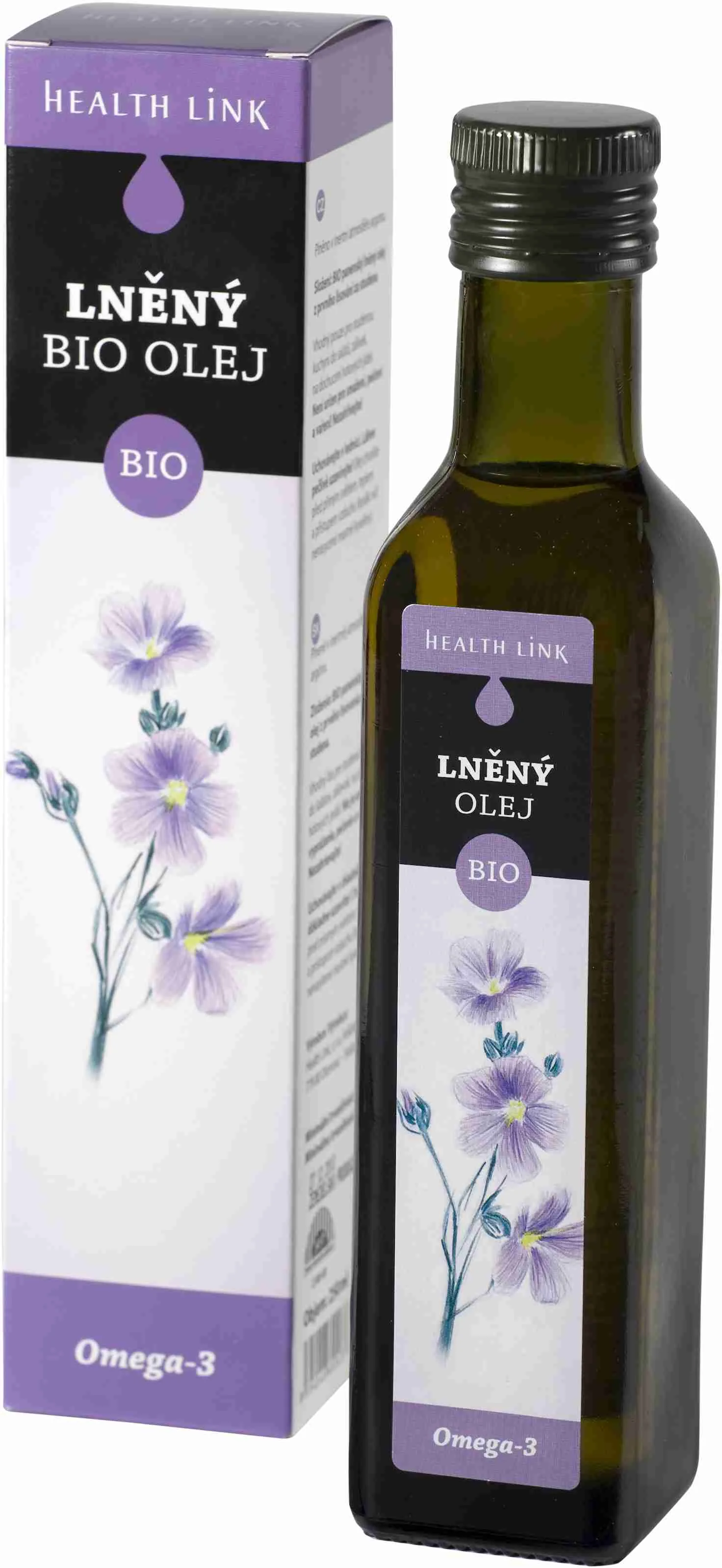 Health Link ĽANOVÝ OLEJ 1×250 ml, ľanový panenský olej