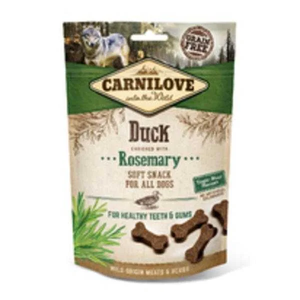 Carnilove Dog Semi Moist Snack Duck With Rosemary 1×200 g, maškrty pre psy