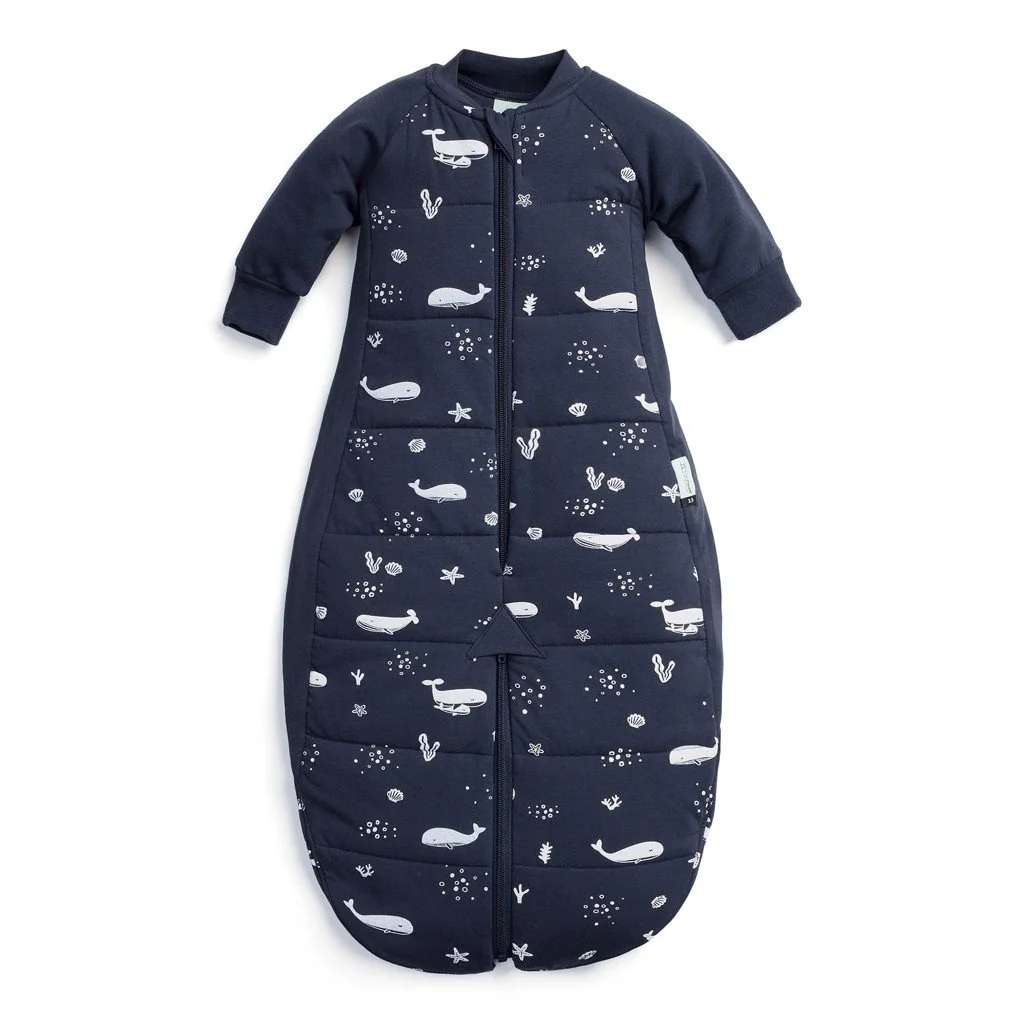Vak a overal na spanie 2v1 organická bavlna Suit Whale 3-12 m, 6-12 kg, 2,5 tog