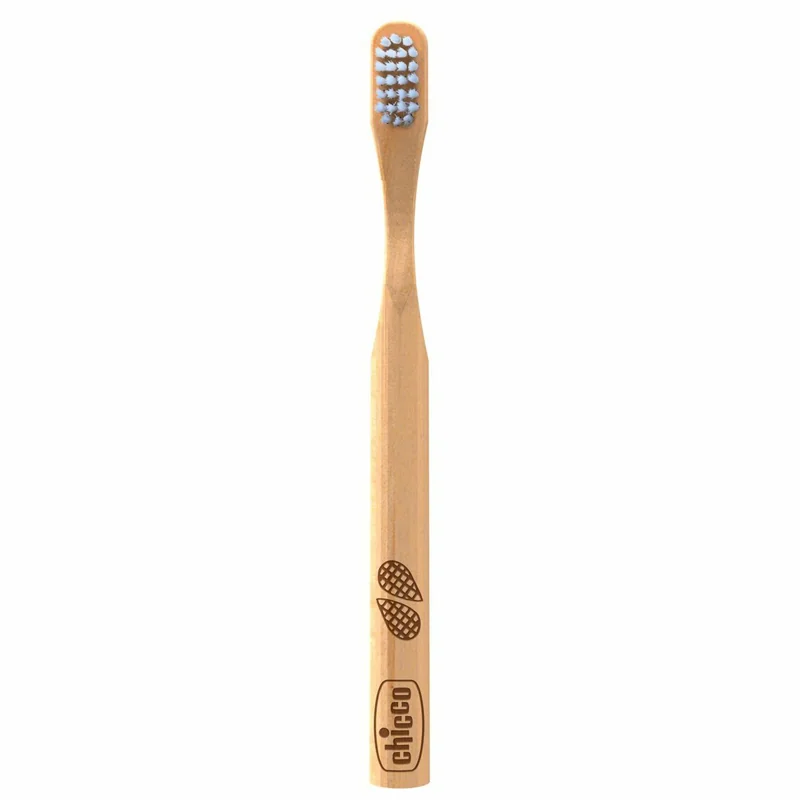 CHICCO Kefka zubná ekologická, biologicky odbúrateľná bambusová Eco Bamboo 36m+ 1 ks