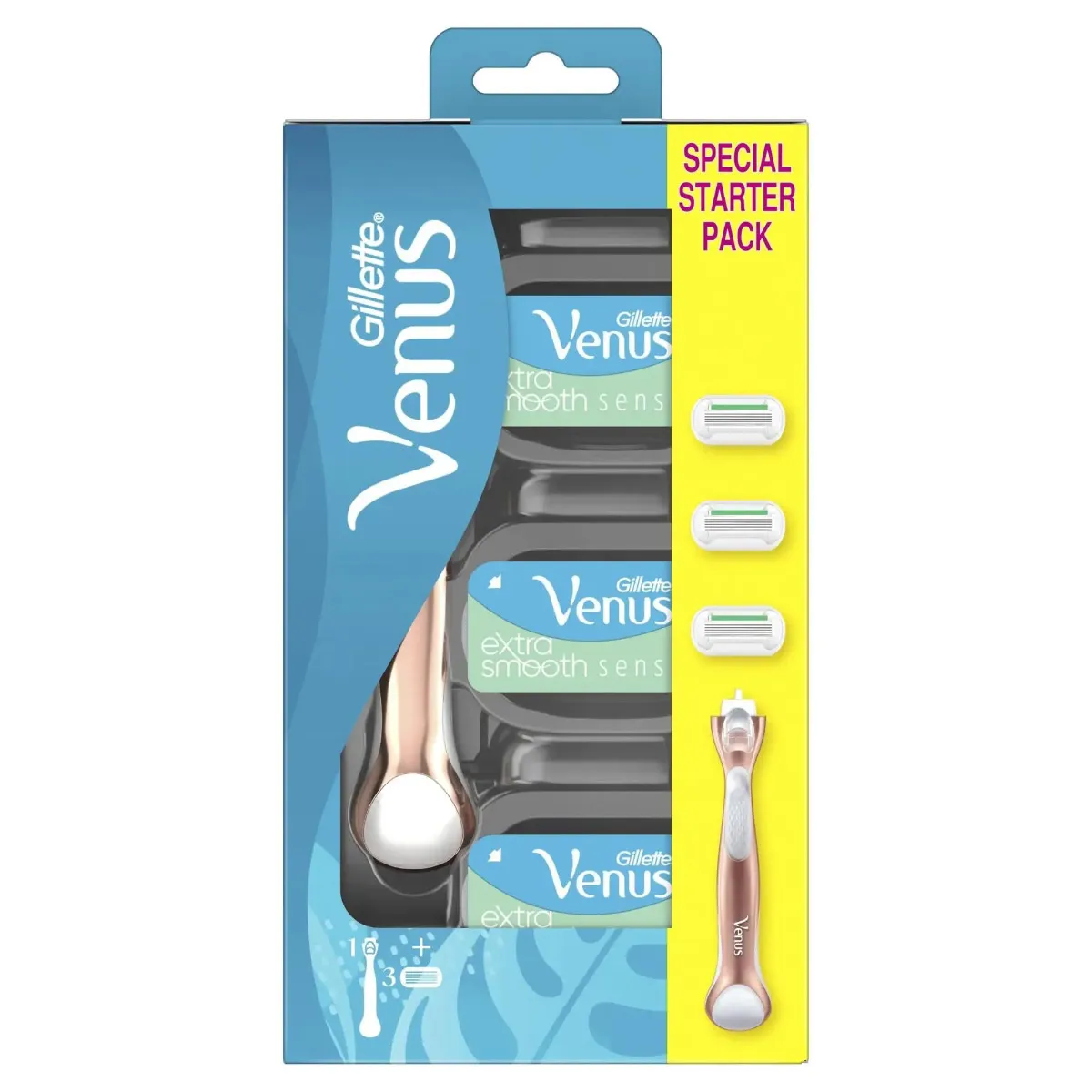 Gillette Venus Rosegold Delux Smooth Sensi Str+3nh