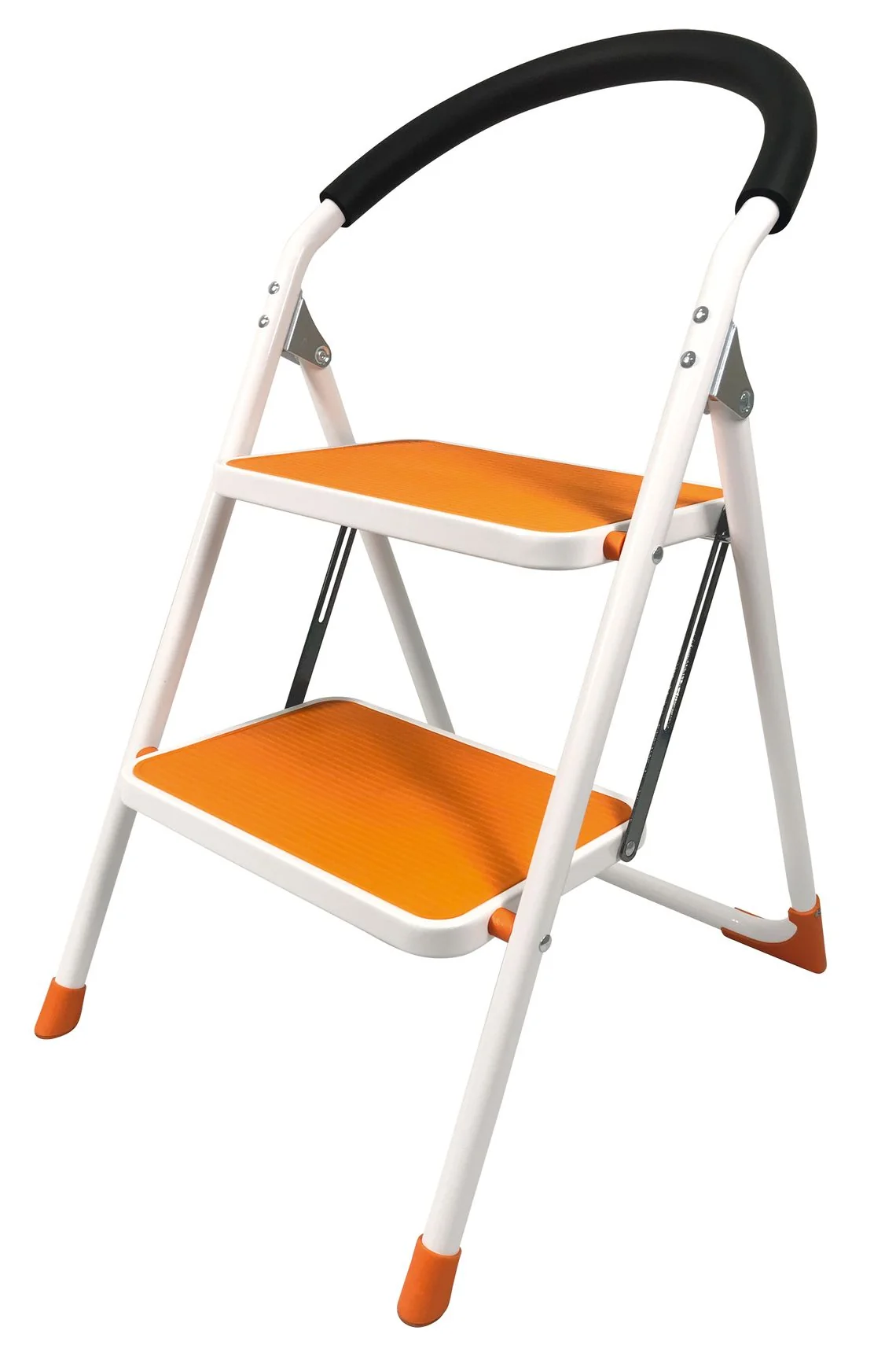 Strend Pro schodíky WRH2061, 1 ks 2 stupienky, nosnosť 150 kg, oranžové