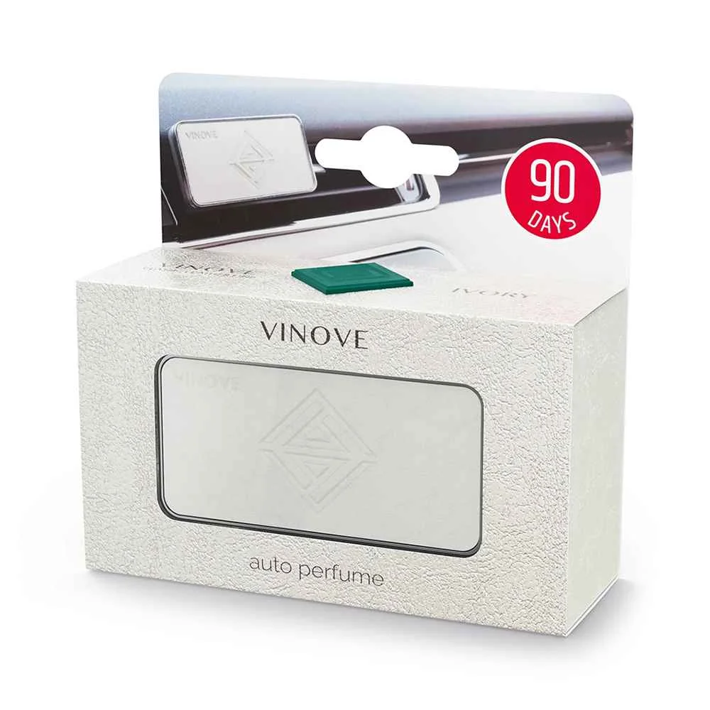 VINOVE - Classic Leather Line - Ivory - Miami 1×1 ks, osviežovač vzducu do auta