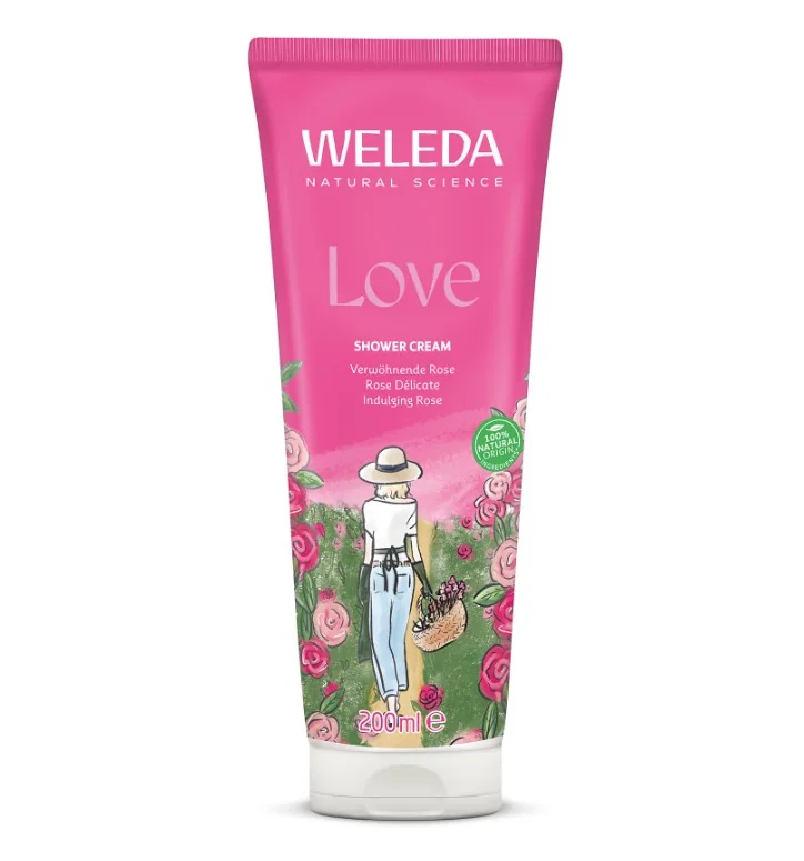 WELEDA LOVE Růžový sprchovací krém 200 ml