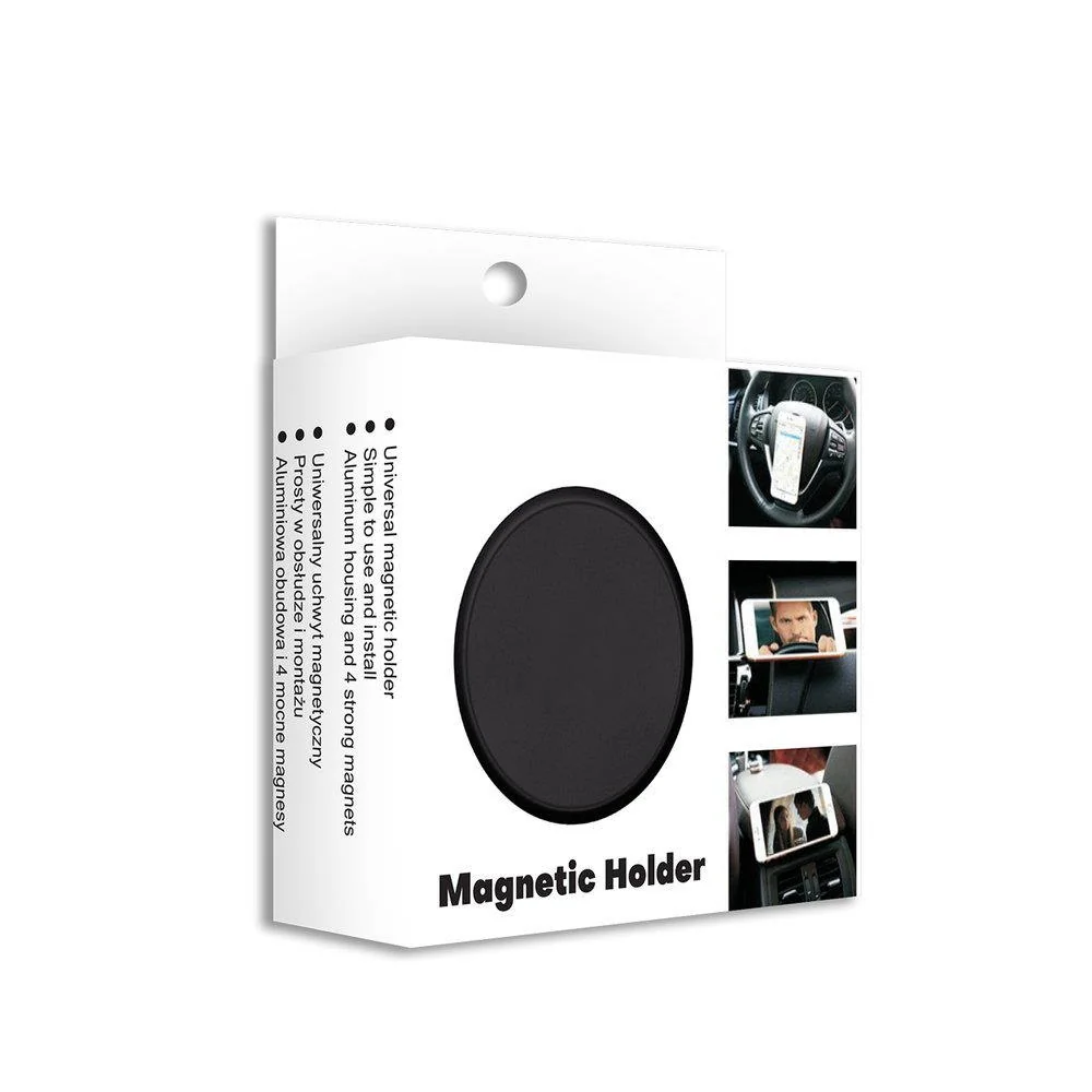 MG Flat magnetický držiak na mobil do auta, čierny