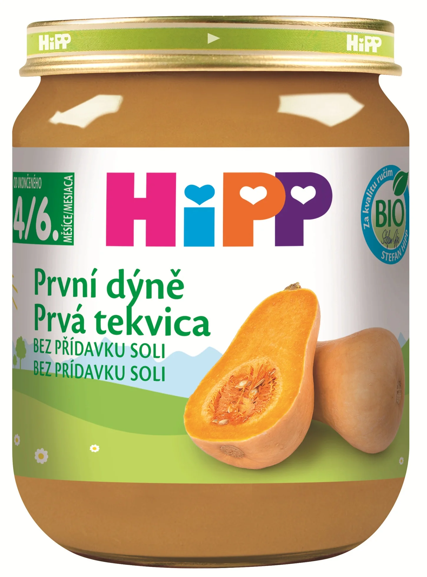 HiPP Príkrm Prvá tekvica 1×125 g, zeleninový príkrm pre deti