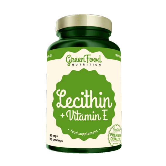 GreenFood Nutrition Lecithin + Vitamin E 1×90 cps, výživový doplnok