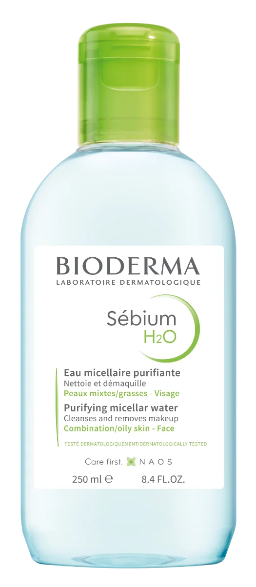 BIODERMA Sébium H2O micelárna voda na mastnú pleť a akné 1×250 ml, micelárna voda