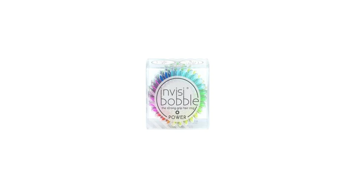 invisibobble® POWER  Magic Rainbow 1×3 ks, špirálová gumička do vlasov