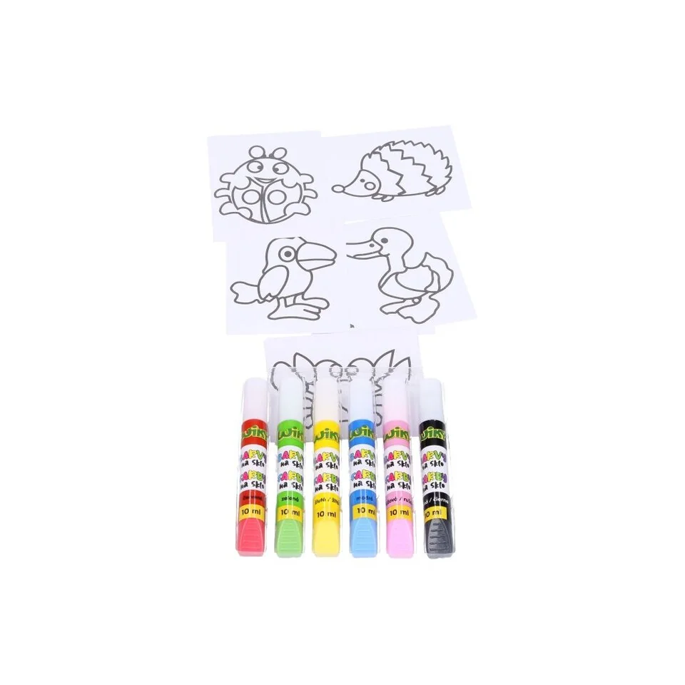 Farby na sklo 9+1 22ml