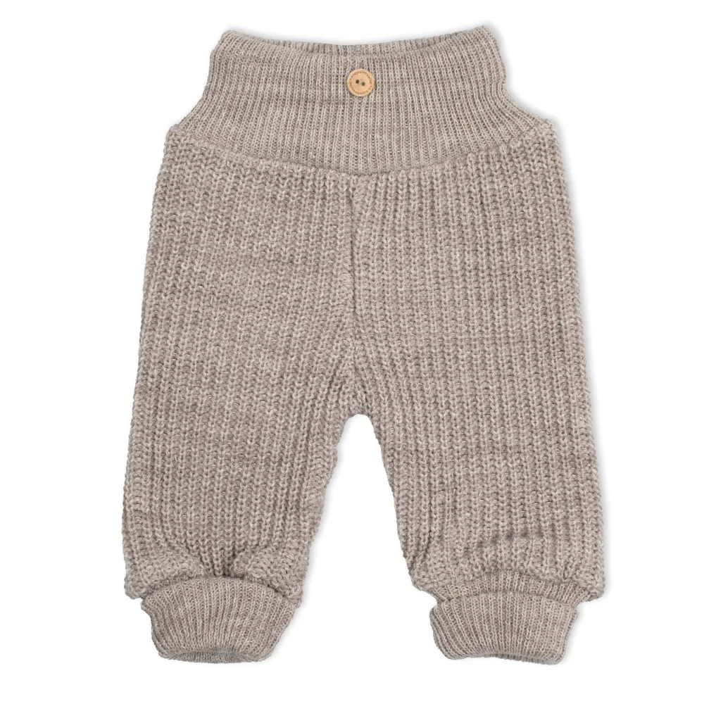 Rastúci pletený svetrík a nohavice s gombíkmi Girl, 2D - prúžky, veľ. 80/86