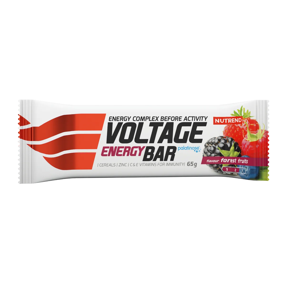 Nutrend Voltage energy cake - lesná zmes 1×65 g, energetická tyčinka