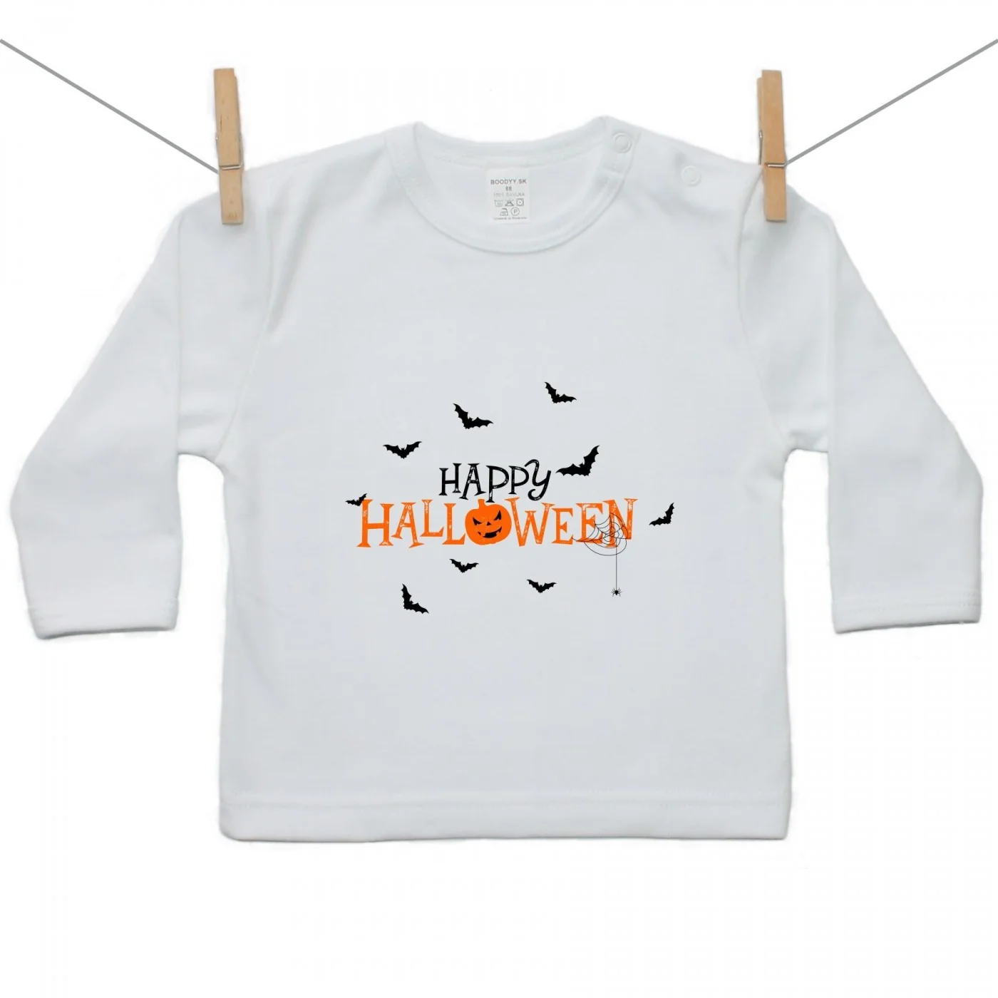 Boodyy Tričko s dlhým rukávom Happy Halloween Veľkosť: 110