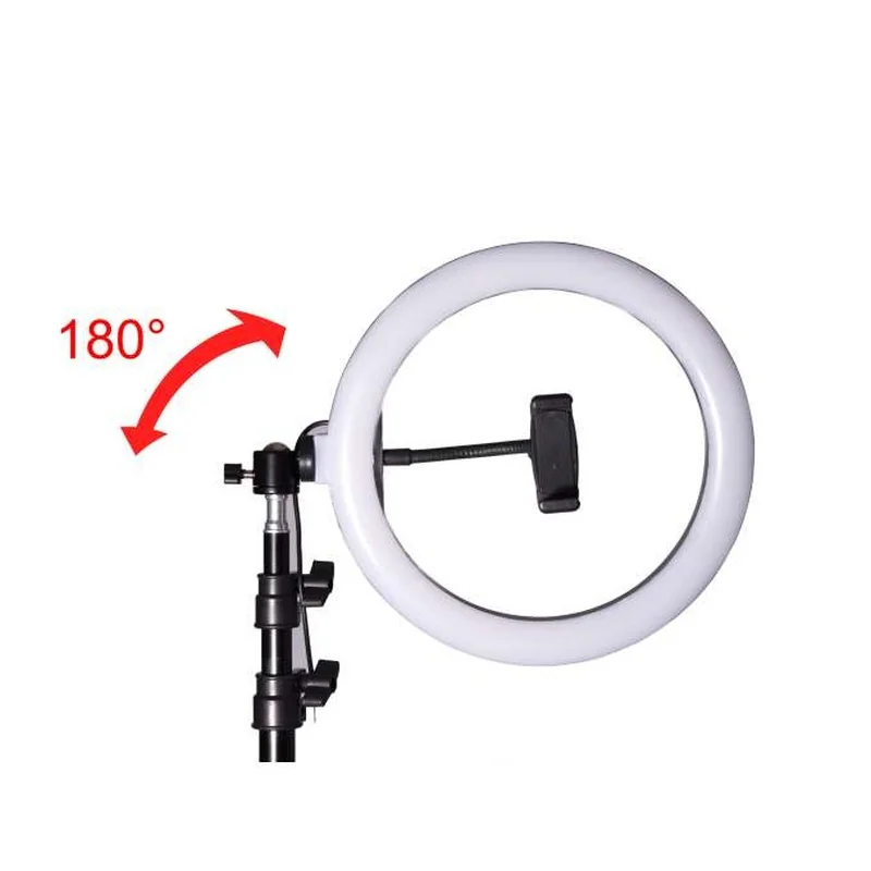 MG Ring Light kruhové LED svetlo + vysoký statív 2.2m, čierne 