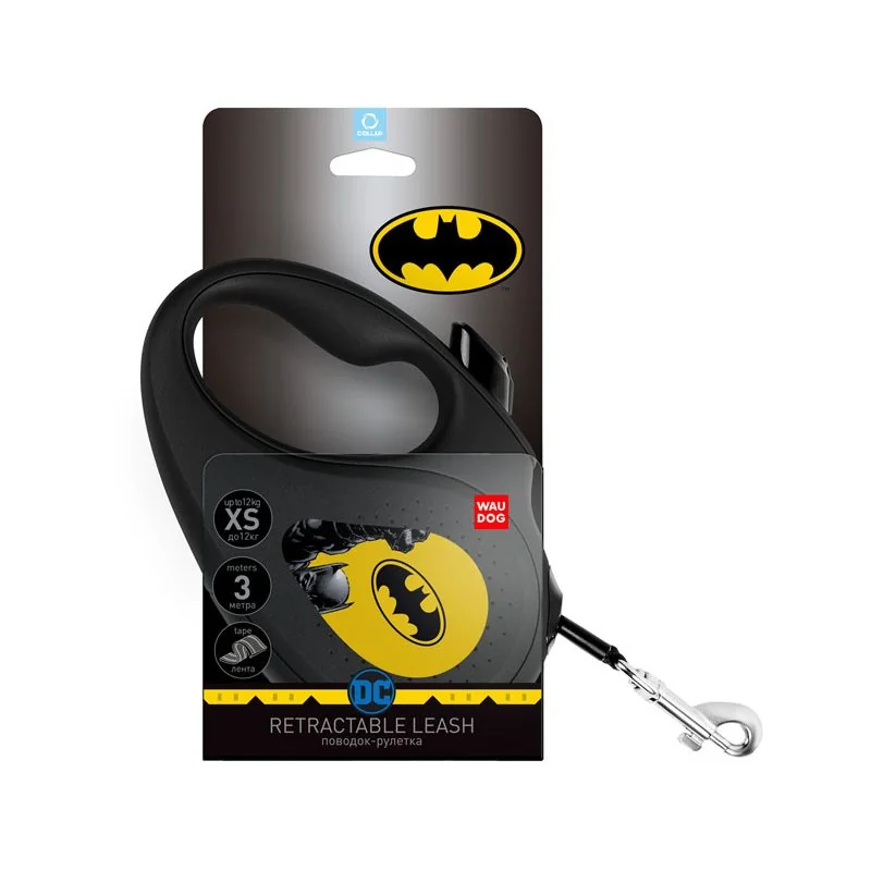 Samonavíjacie vodítko pre psa Batman, Veľkosť: XS