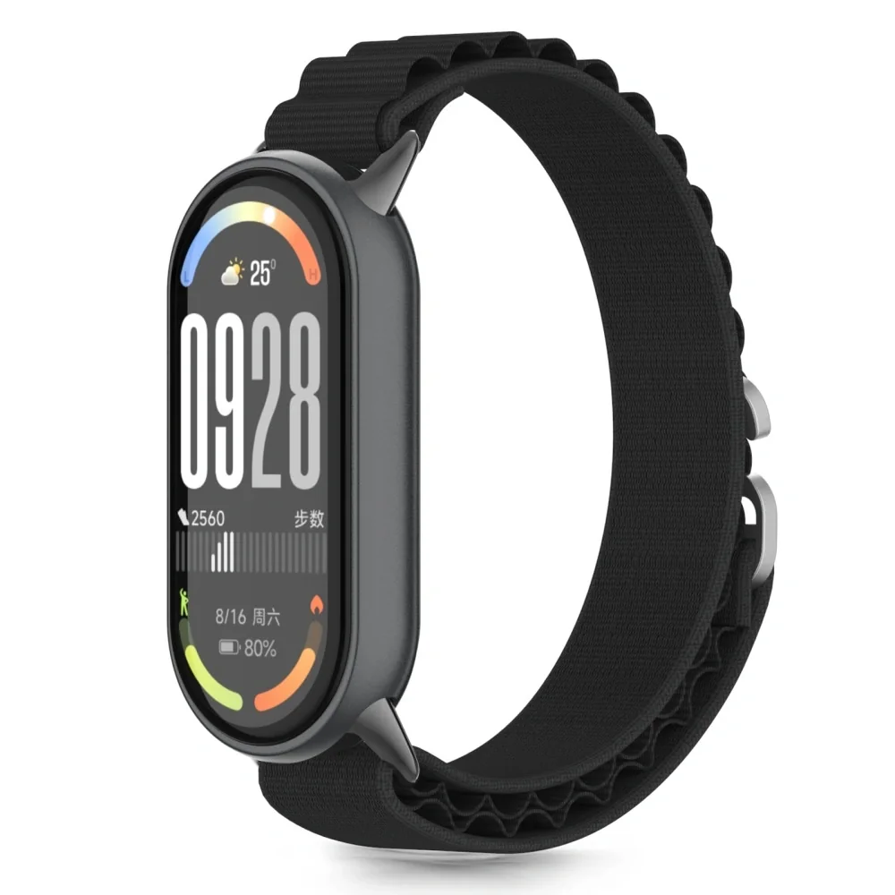 Tech-Protect Nylon Pro remienok na Xiaomi Smart Band 8 / 9 / 10, black